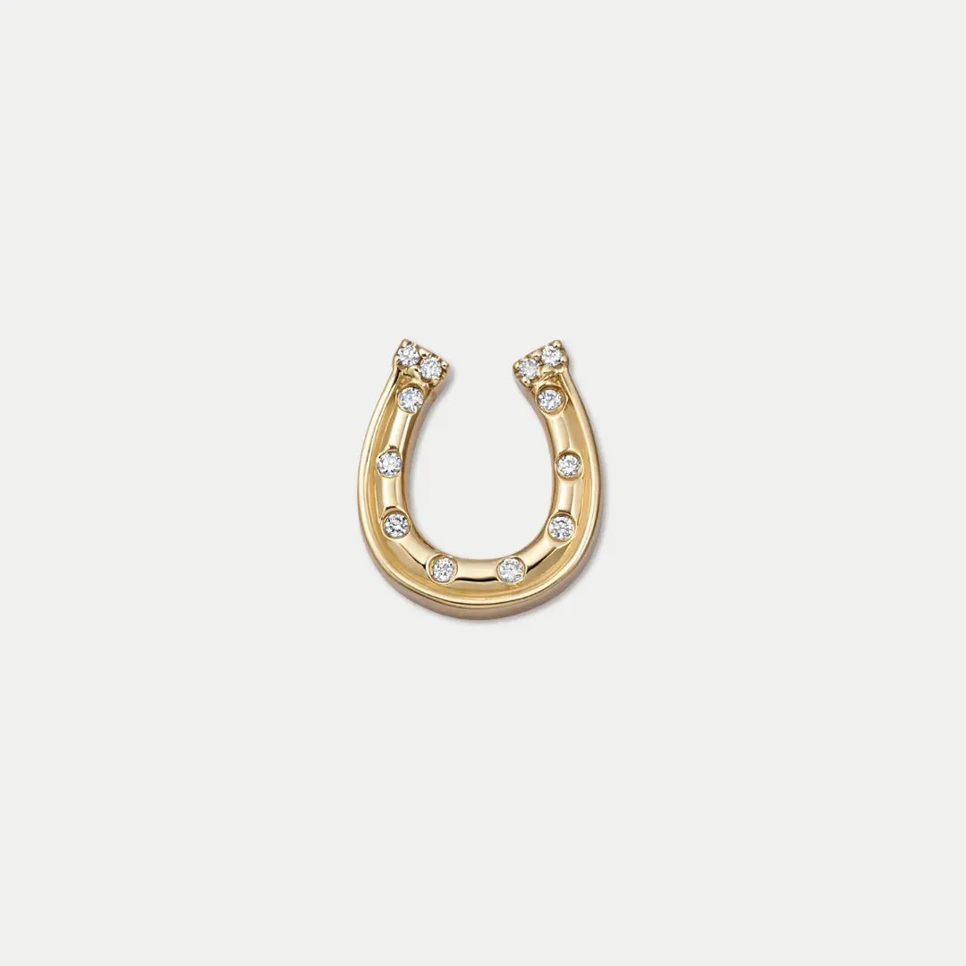 Bruce & Co Horseshoe Charm with Clear Details