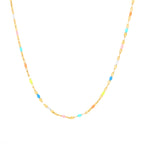 Bruce & Co Rainbow Enamel Choker Necklace, 39 cm
