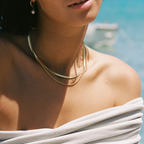 Bruce & Co Ios – Herringbone and Rope Layered Necklace