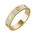 Bruce & Co Love – Crystal Screw Detail Band Ring