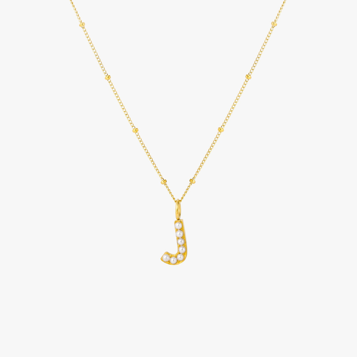 Bruce & Co Mother-of-Pearl Initial Necklace, A–Z