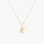 Bruce & Co Mother-of-Pearl Initial Necklace, A–Z