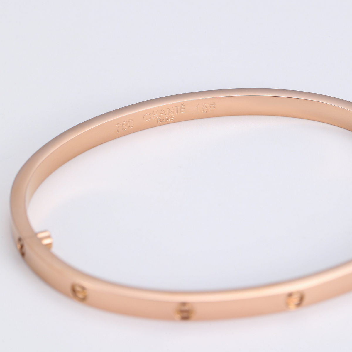 Bruce & Co Love Refined – Slim Screw Detail Bangle