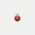 Bruce & Co Red Ladybug Charm with Black Spots