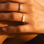 Bruce & Co Five Freshwater Pearl Ring, Steel