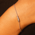 Bruce & Co Fish Charm Chain Bracelet, 15 cm, Steel