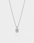 Bruce & Co Men’s 1 ct Lab-Grown Moissanite Pendant Necklace, 925 Silver Pendant