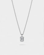 Bruce & Co Men’s 1 ct Lab-Grown Moissanite Pendant Necklace, 925 Silver Pendant
