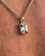 Bruce & Co Men’s 1 Carat Lab-Grown Moissanite Pendant Necklace, 18K Gold-Plated