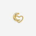 Bruce & Co Crescent Moon and Open Heart Charm