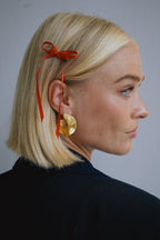 Bruce & Co Iris – Ridged Spiral Statement Earrings