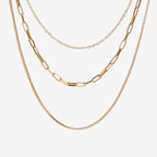 Bruce & Co Solara – Triple Layer Chain Choker, 36–47 cm