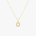 Bruce & Co Mother-of-Pearl Initial Necklace, A–Z