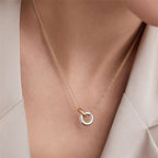 Bruce & Co Harper – Double Chain Ring Pendant Necklace