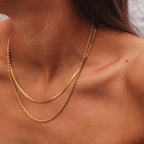Bruce & Co Hailey – Flat Chain Layered Necklace