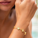 Bruce & Co Golden Clover – Five Quatrefoil Chain Bracelet