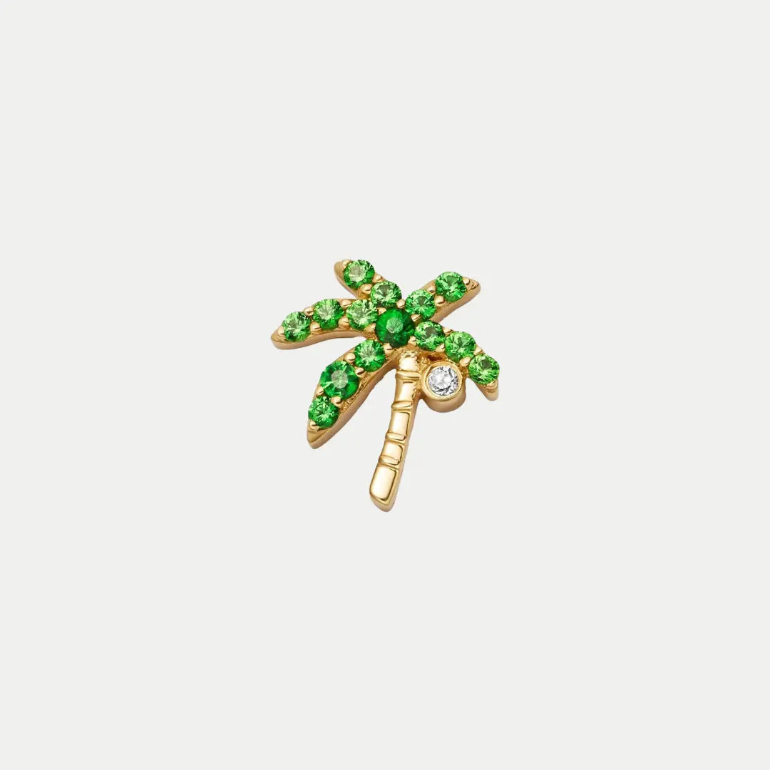 Bruce & Co Palm Tree Charm with Green Details