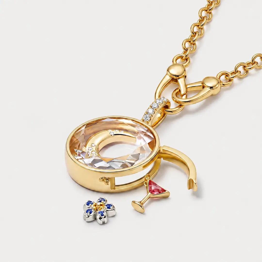Bruce & Co Keepsake Locket Necklace with Charm Options