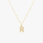 Bruce & Co Mother-of-Pearl Initial Necklace, A–Z