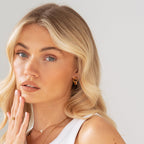 Bruce & Co Camila – Interlocking Roman Ring Stud Earrings