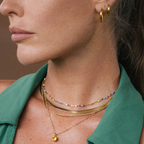 Bruce & Co Rainbow Enamel Choker Necklace, 39 cm