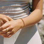 Bruce & Co Ios – Herringbone and Rope Layered Bracelet