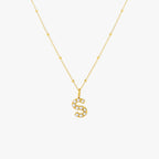 Bruce & Co Mother-of-Pearl Initial Necklace, A–Z