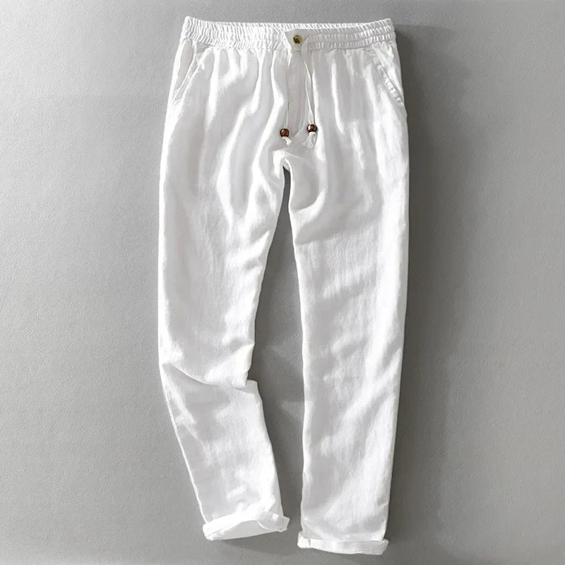 Genoa Linen Trousers - Tailored Menswear 3