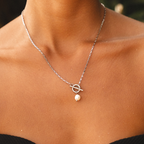 Bruce & Co La Isla – Freshwater Pearl Toggle Necklace, 45 cm