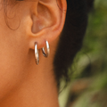 Bruce & Co Classic Plain Hoop Earrings, 14–21 mm