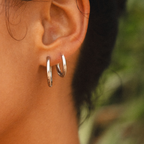 Bruce & Co Classic Plain Hoop Earrings, 14–21 mm