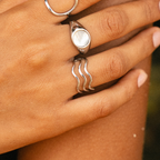 Bruce & Co Ocean – Triple Wave Band Ring