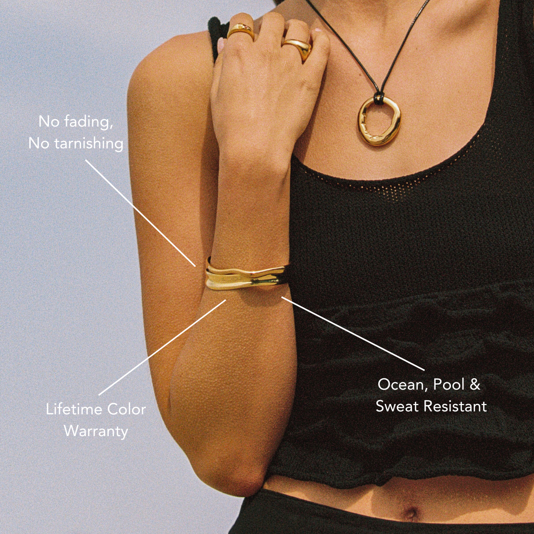 Bruce & Co Sol – Sculpted Polished Open Cuff Bracelet
