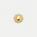 Bruce & Co Sunburst Charm with Clear Details, Gold-Tone