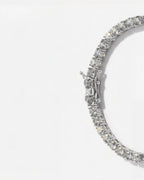 Bruce & Co Reserva – Clear Zircon Tennis Bracelet, 4 mm, Silver-Plated