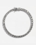 Bruce & Co Reserva – Clear Zircon Tennis Bracelet, 4 mm, Silver-Plated