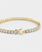 Bruce & Co Clear Zirconia Tennis Bracelet, 3 mm, Gold-Tone