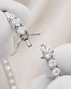 Bruce & Co Clear Zircon Tennis Bracelet, 4 mm, Silver-Plated