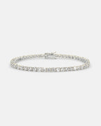 Bruce & Co Clear Zirconia Tennis Bracelet, 3 mm, Silver-Plated