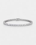 Bruce & Co Reserva – Clear Zircon Tennis Bracelet, 4 mm, Silver-Plated