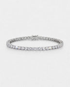 Bruce & Co Reserva – Clear Zircon Tennis Bracelet, 4 mm, Silver-Plated