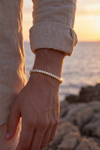Bruce & Co Clear Zircon Tennis Bracelet, 4 mm, 18K Gold-Plated