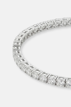Bruce & Co Clear Zircon Tennis Bracelet, 4 mm, Silver-Tone