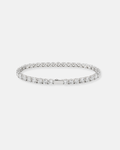 Bruce & Co Clear Zircon Tennis Bracelet, 4 mm, Silver-Tone