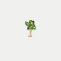 Bruce & Co Green Leaf Tree Charm, Gold-Tone
