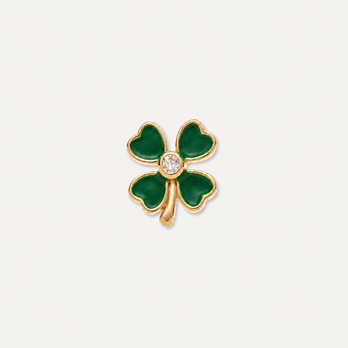 Bruce & Co Green Four-Leaf Clover Charm