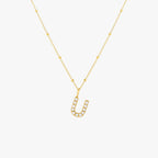 Bruce & Co Mother-of-Pearl Initial Necklace, A–Z