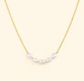 Bruce & Co Kona – Five Pearl Detail Chain Necklace
