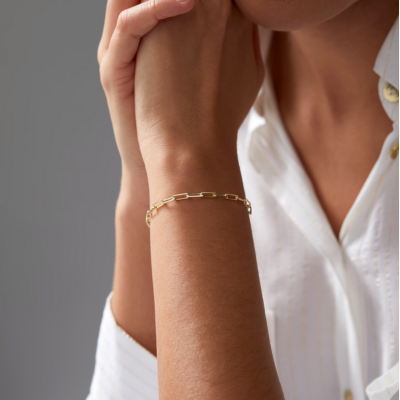 Adjustable Paperclip Link Bracelet — Maui