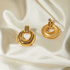 Bruce & Co Hampton – Double Ring Statement Earrings